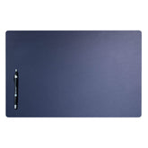 Navy Blue Leatherette Conference Table Pad, 22 x 14